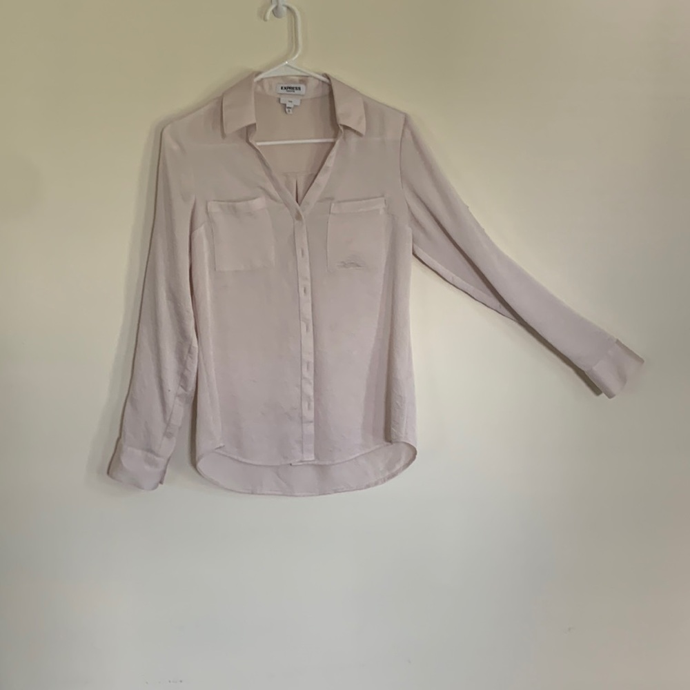 Button up cream blouse